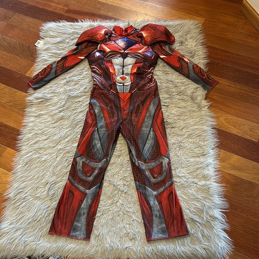 Power rangers Red and‎ black polyester  kids Halloween costume size medium